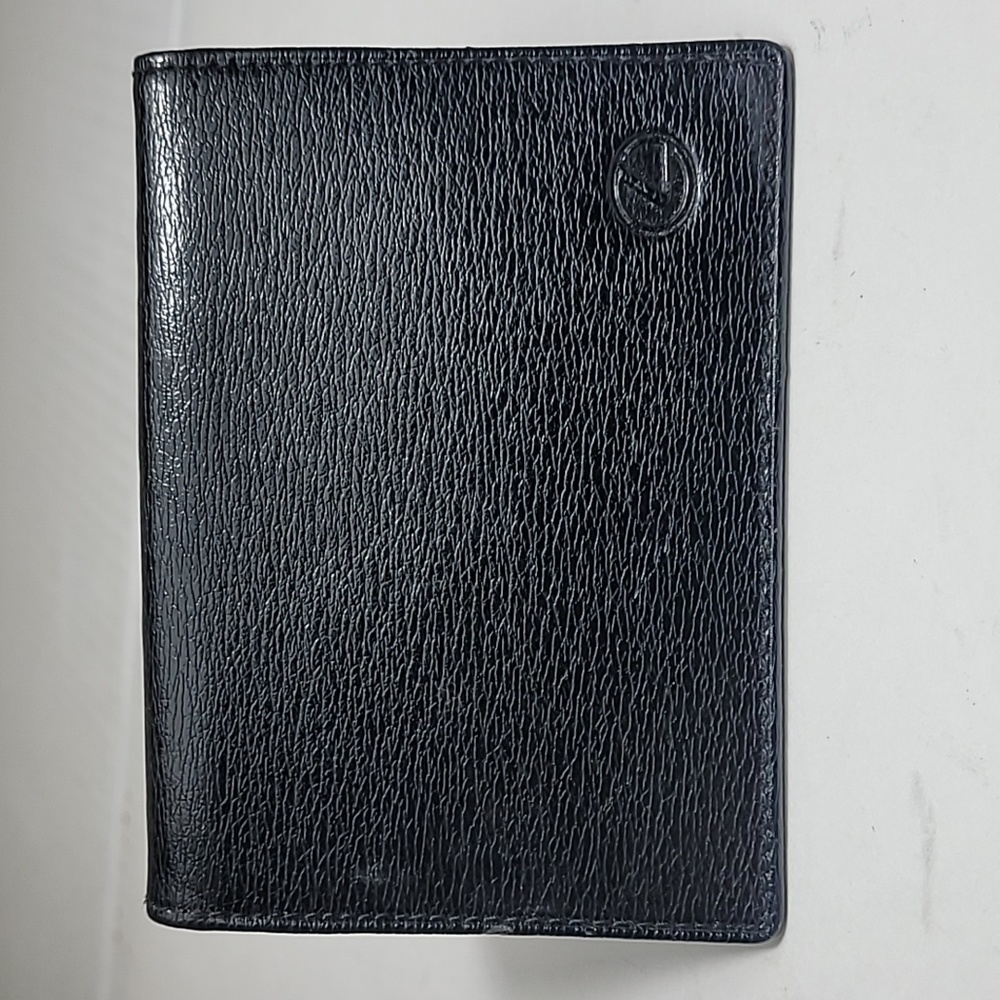 Lexus black leather bi-fold credit card wallet